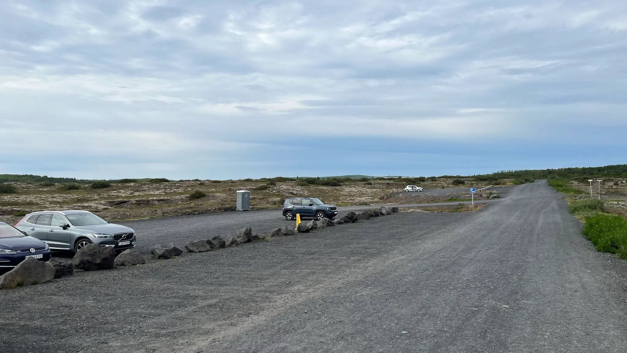 Continue past the Helgafell parking area